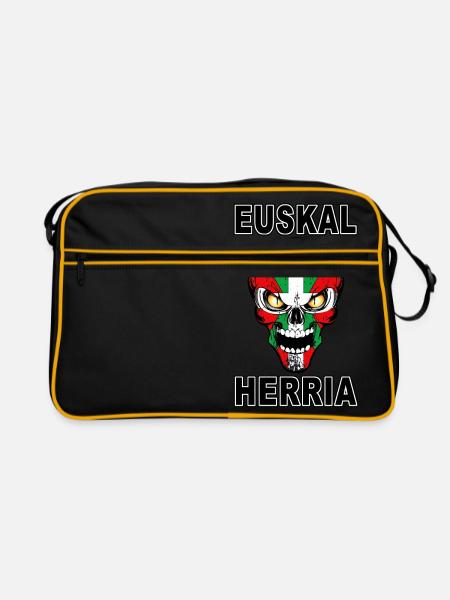 Euskal Herria - Pays Basque 72 - Sac Retro - noir/or - Devant