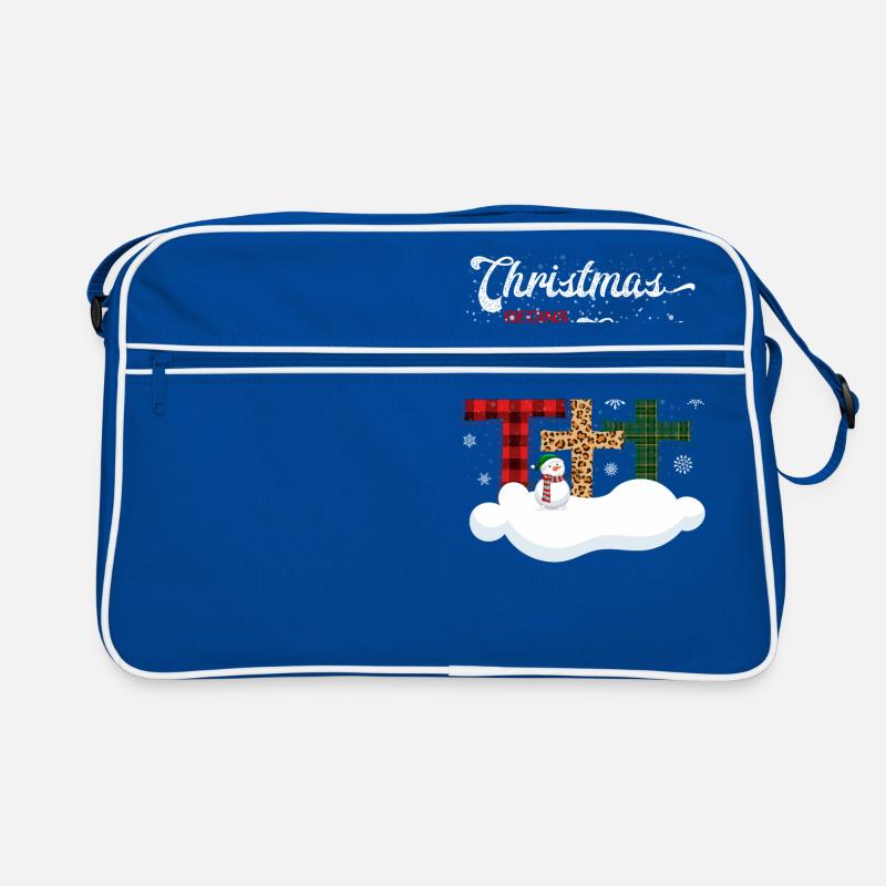 Weihnachten beginnt mit Christus Retro Tasche