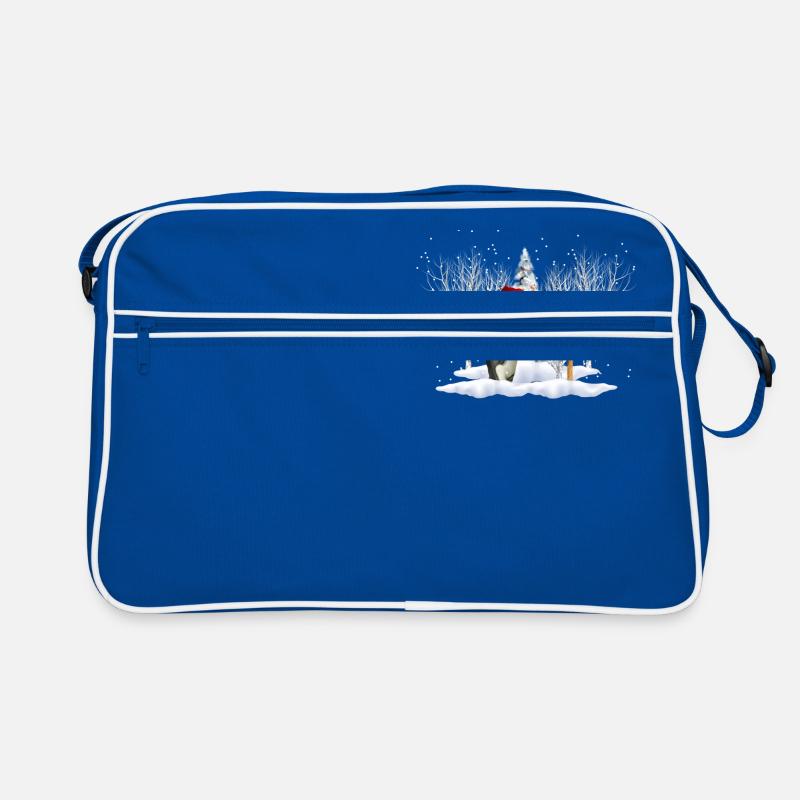 Penguin Christmas Retro Bag