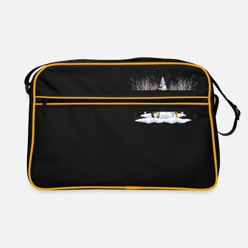 Pinguin Weihnachten Retro Tasche