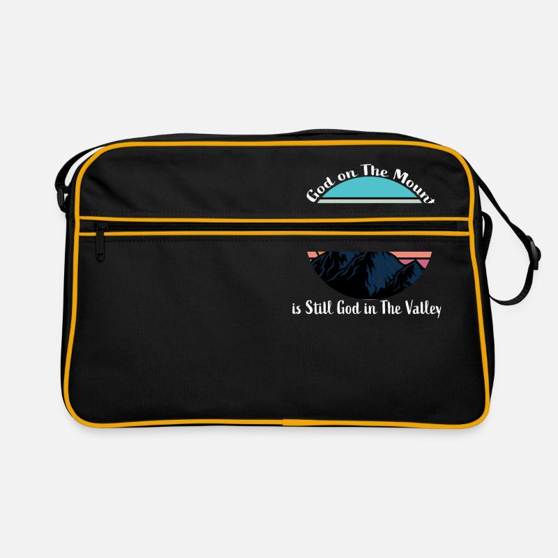Der Gott Der Berg im stillen Gott im Tal Retro Tasche
