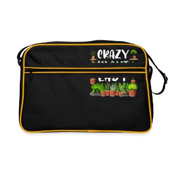 Dame aux plantes folle - Sac Retro - noir/or - Devant