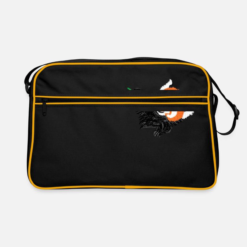 Roter Panda / Red Panda Design V - Retro Bag - black/gold