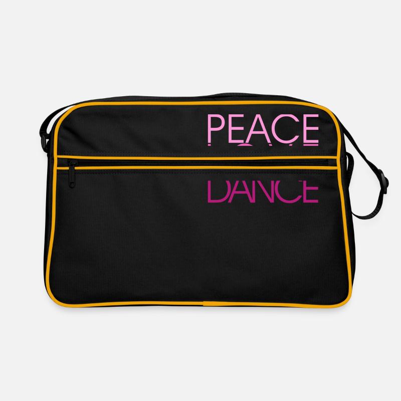 Peace Love Dance pink - Danceshirt Retro Tasche