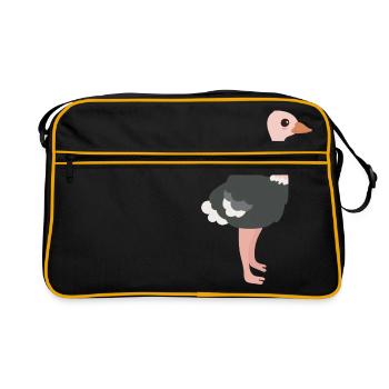 ostrich - Retro Bag - black/gold - Front