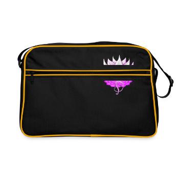 Lotus Couronne chakra - Sac Retro - noir/or - Devant
