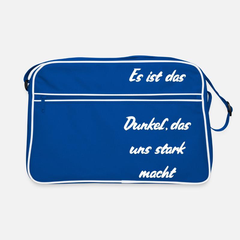 Hell und Dunkel Retro Tasche