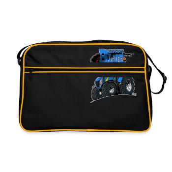 Belle Border Blue - Sac Retro - noir/or - Devant