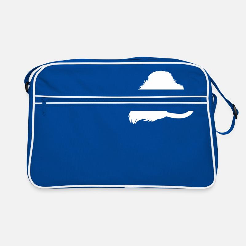 Silhouette Caniche - Blanc Sac Retro