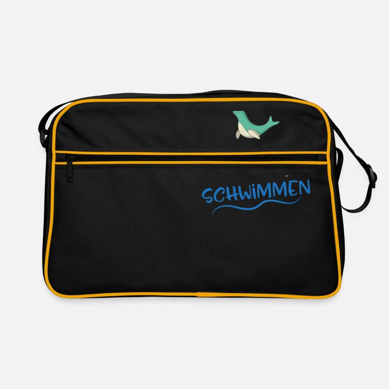 Schwimmen Retro Tasche