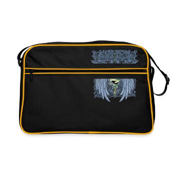 faire l'amour pas la guerre - Sac Retro - noir/or - Devant