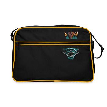 shirt, design, t-shirt - Retro Bag - black/gold - Front