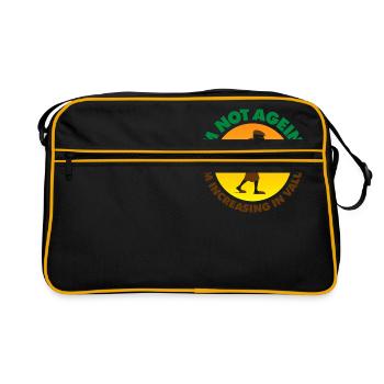 Je ne vieillis pas Je augmente de valeur! - Sac Retro - noir/or - Devant