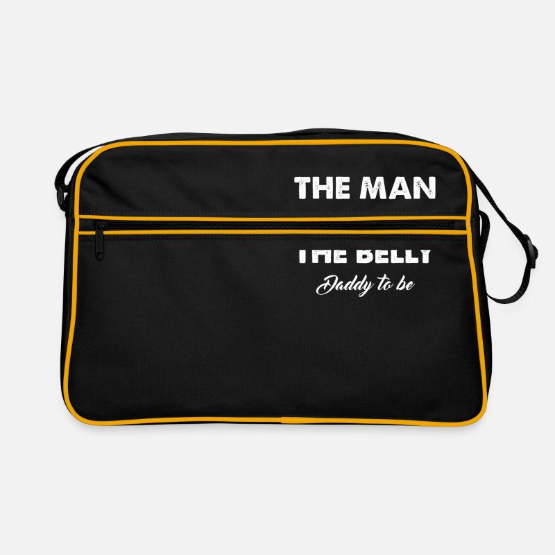Der Mann Hinter Dem Babybauch Vaterschaft Geschenk Retro Tasche