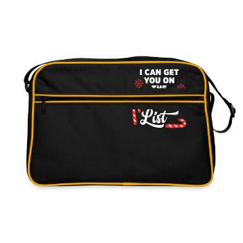 Je peux vous mettre sur la liste sauvage - Sac Retro - noir/or - Devant