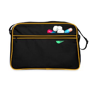 pills - Retro Bag - black/gold - Front