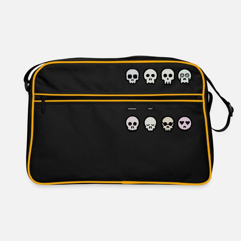 Totenköpfe Retro Tasche