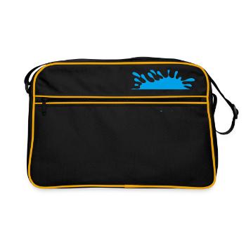 water stain - Retro Bag - black/gold - Front