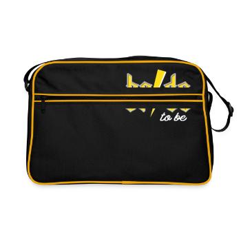 Jeune mariée à être - Sac Retro - noir/or - Devant