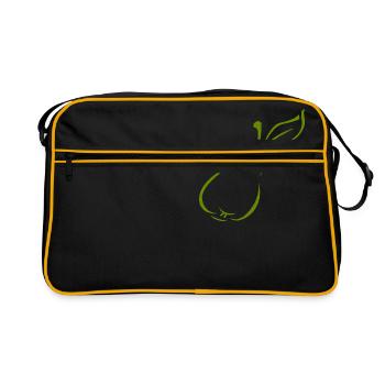 pear - Retro Bag - black/gold - Front