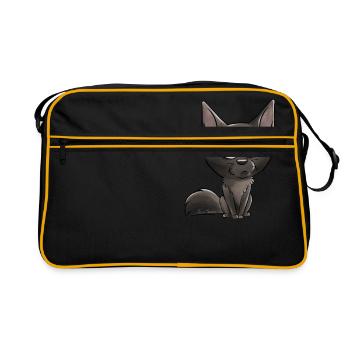 Kelpie - Retro Tasche - Schwarz/Gold - Vorne