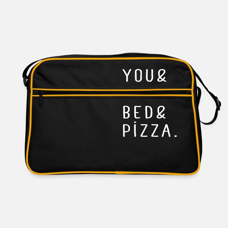 I Love Pizza rapide cadeau couple relation alimentaire Sac Retro