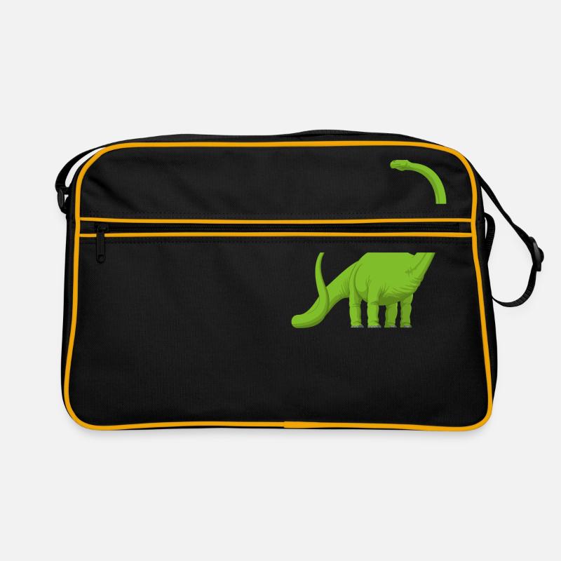 Dinosaurier: Comic Diplodocus Retro Tasche