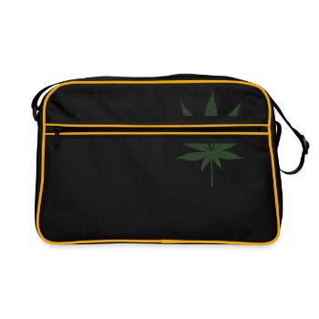 marijuana - Retro Tasche - Schwarz/Gold - Vorne