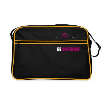 BE DIFFERENT be different Sloth Sloth Design - Retro Bag - black/gold - Front