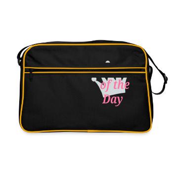 Reine du jour couronne Frau Woman - Sac Retro - noir/or - Devant