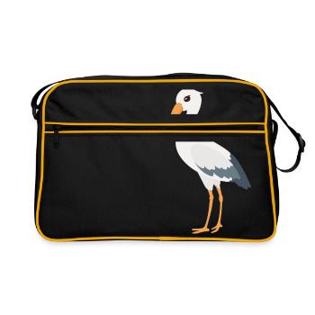 stork - Retro Bag - black/gold - Front