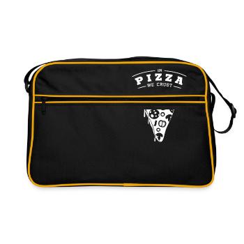 Pizza Delivery In Pizza We Crust Pizza Lover - Retro Bag - black/gold - Front