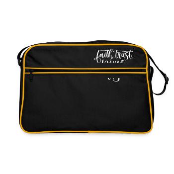 Faith Trust and Pixie Dust - Retro Bag - black/gold - Front