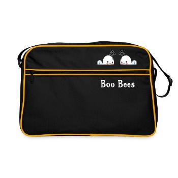 Boo Bienen - Retro Tasche - Schwarz/Gold - Vorne