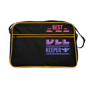 Best Bee Keeper - Retro Bag - black/gold - Front