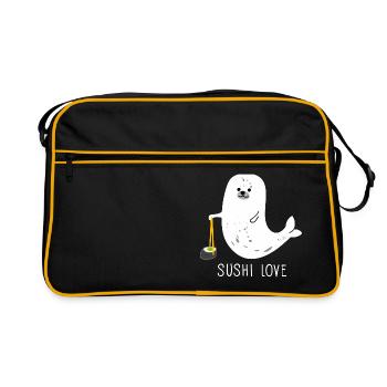 Sushi Love - Sac Retro - noir/or - Devant