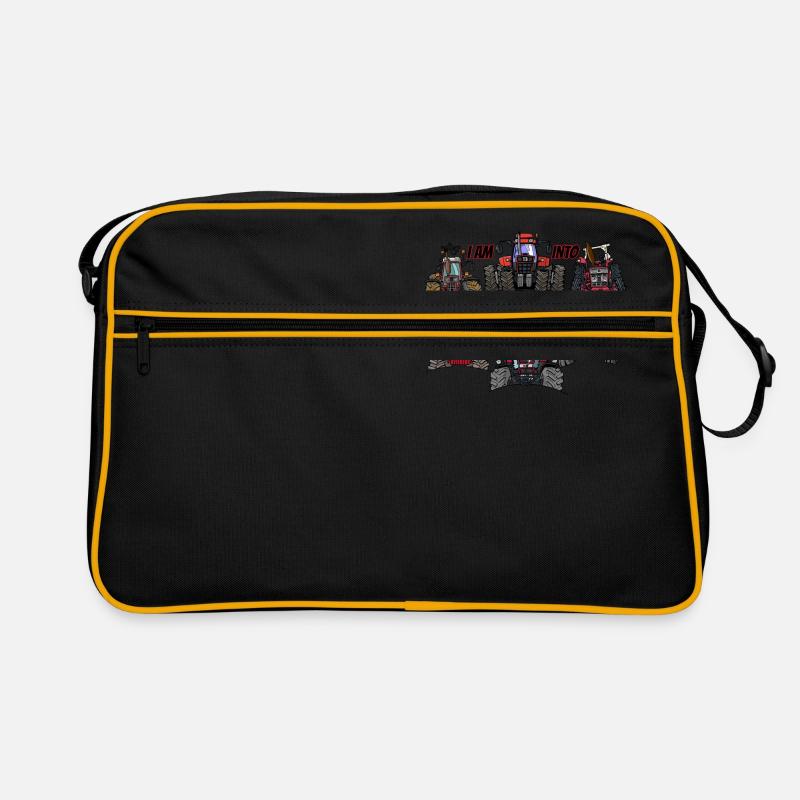 ich bin in rot Retro Tasche