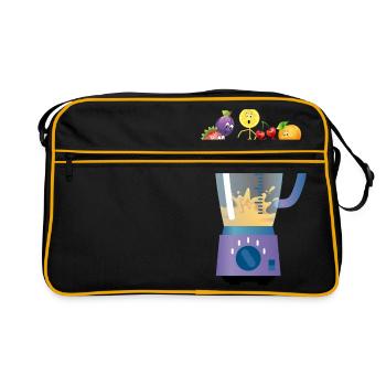 Smoothie - Retro Tasche - Schwarz/Gold - Vorne