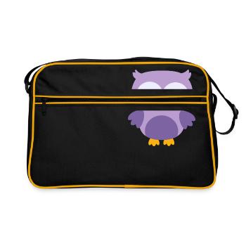 owl52 - Retro Bag - black/gold - Front