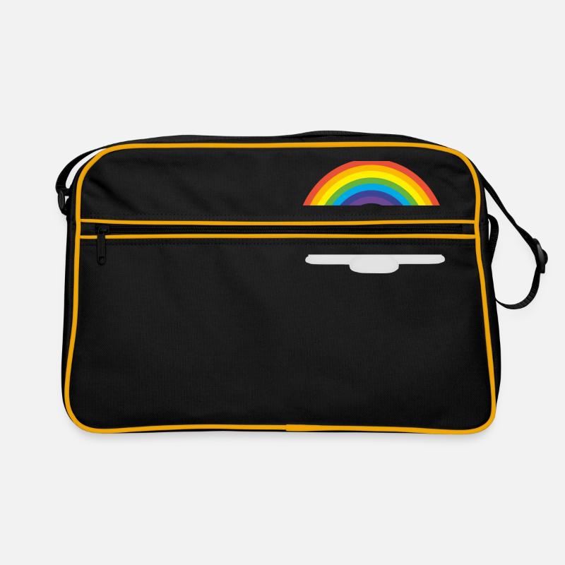 rainbow - Retro Bag - black/gold