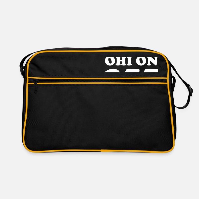 # 255000 coupe de 255 texte blanc - Sac Retro - noir/or