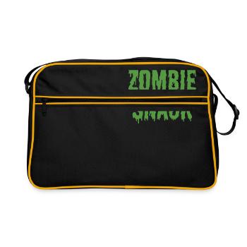 Zombie: Zombie Snack - Retro Bag - black/gold - Front
