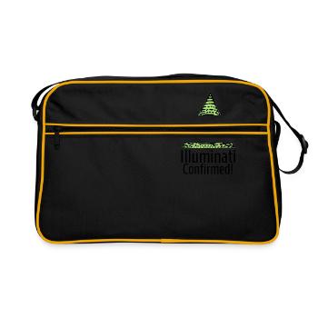 Illuminati Confirmed - Illuminati Shirt - Retro Bag - black/gold - Front
