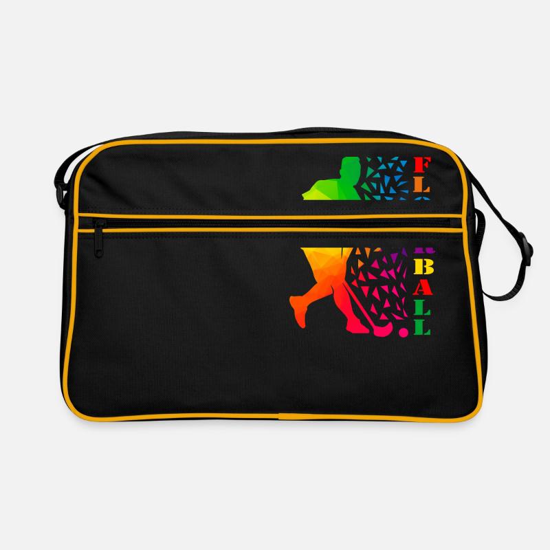 Floorball - Retro Tasche - Schwarz/Gold