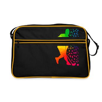 Floorball - Sac Retro - noir/or - Devant