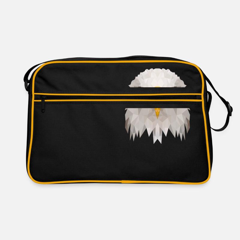 Adler - Retro Tasche - Schwarz/Gold