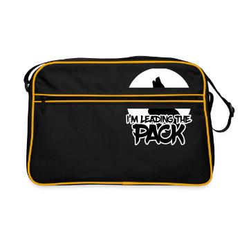 Werwolf / Halloween: I´m Leading The Pack - Retro Tasche - Schwarz/Gold - Vorne