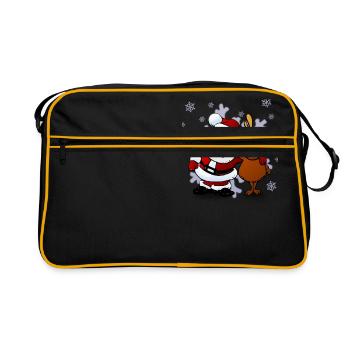 christma s14 - Retro Bag - black/gold - Front
