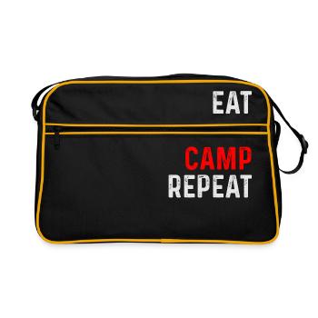 CAMP CAMPING SHIRT - Retro Bag - black/gold - Front