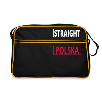 Straight Outta POLOGNE pologne polska .png - Sac Retro - noir/or - Devant